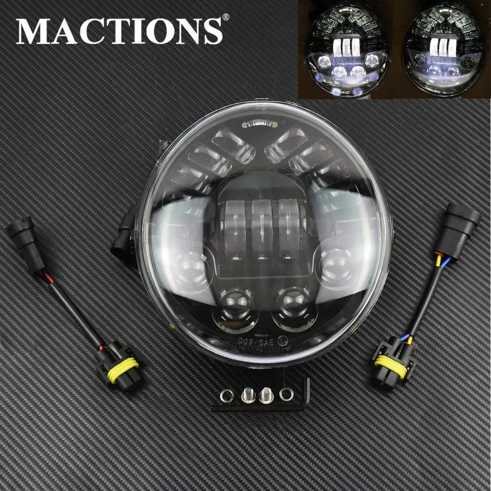 Motorcycles Headlights VRSC/V ROD LED Headlamp With Daytime Running Light Vrod headlights Oval