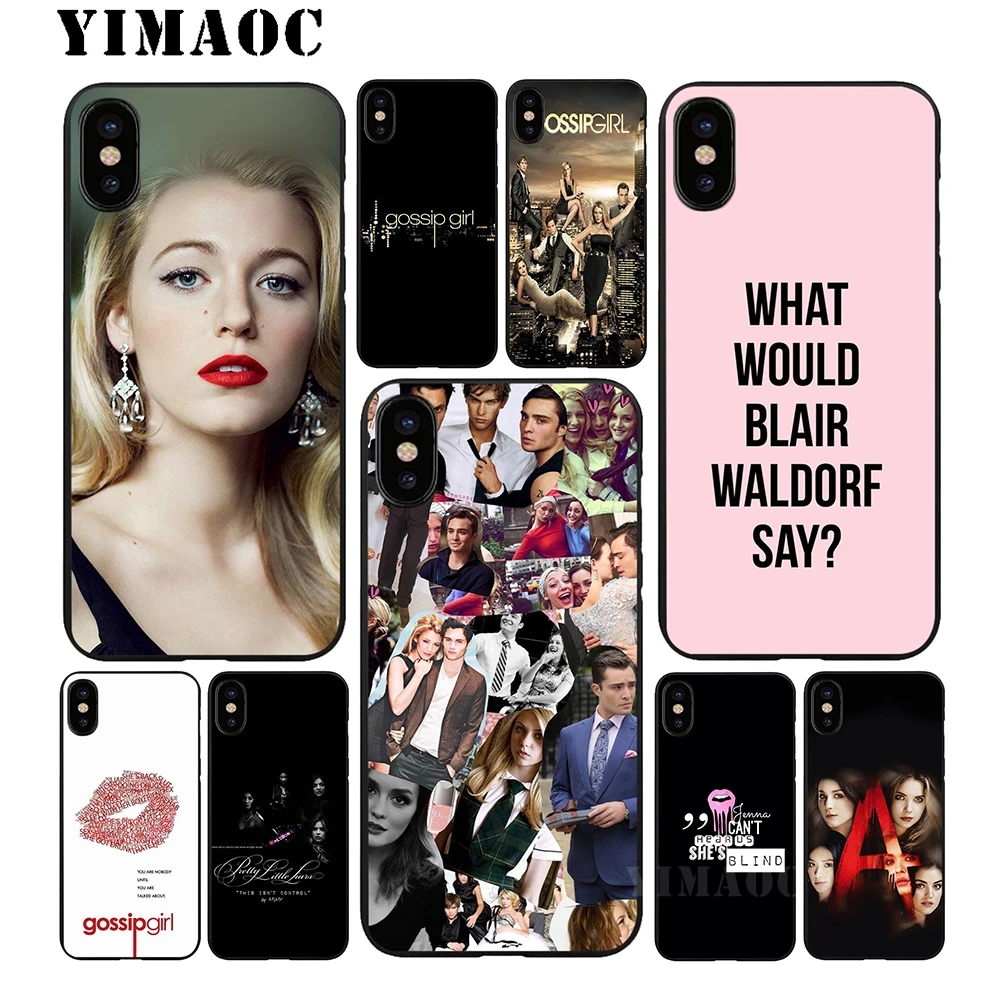 YIMAOC Pretty Little Liars tv Мягкий ТПУ Черный силиконовый чехол для iPhone X или 10 8 7 6 6S Plus 5 5S SE Xr