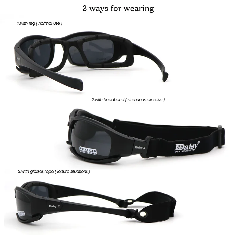 C5, поляризационные армейские очки, военные солнцезащитные очки, 4 линзы, набор, мужские, пустынные, военные игры, тактические очки, спортивные, анти-ветер, песок