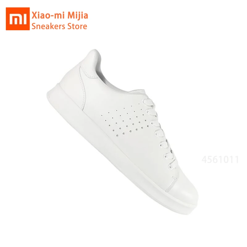 Xiaomi Mijia/кожаная обувь; обувь для скейтборда; модные классические маленькие белые туфли для мужчин и женщин; удобная дышащая обувь для отдыха