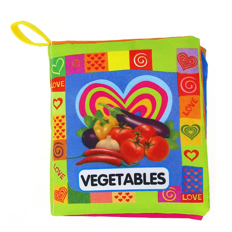 

Soft Vegetable Cloth Baby Intelligence Development Learn Picture Cognize Book Vegetable Levert Dropship Oct 25