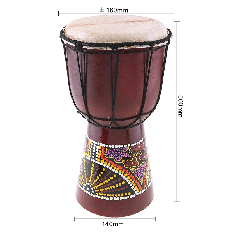 4 дюймов 6 дюймов Профессиональный Африканский Djembe барабан дерево козья кожа хороший звук традиционный музыкальный инструмент