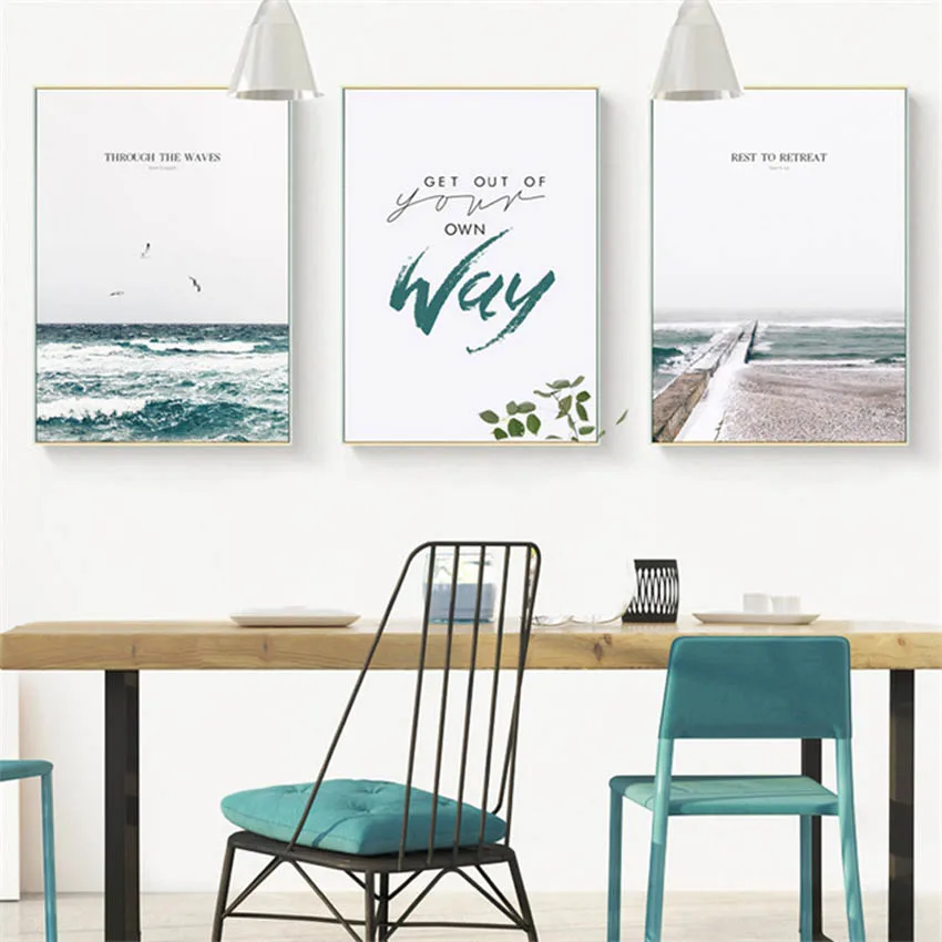 

Ocean Landscape Canvas Painting Modern Posters Prints Wall Hanging Pictures Home Decorative Painting Art Living Room Unframed