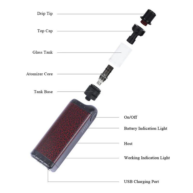 Coil Father 40W CF Turbine Mini Vape Starter Kit Dabmaster 1.9ml Atomizer 900mAh Battery 10ml Tank E-Cigarette Coil Father 40W CF Turbine Mini Vape Starter Kit Dabmaster 1.9ml Atomizer 900mAh Battery 10ml Tank E-Cigarette