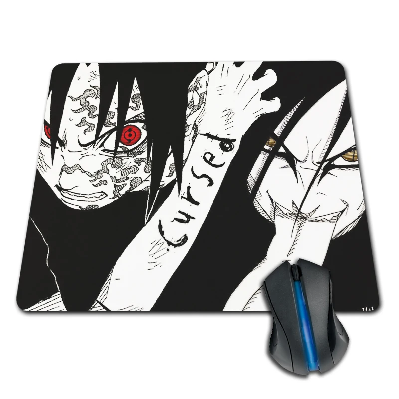 Us 194 19 Offbabaite Cool Shippuden Orochimaru Sharingan Uchiha Naruto Personalized Computer Notebook Mouse Mat Durable 180x220mm Mouse Pad In