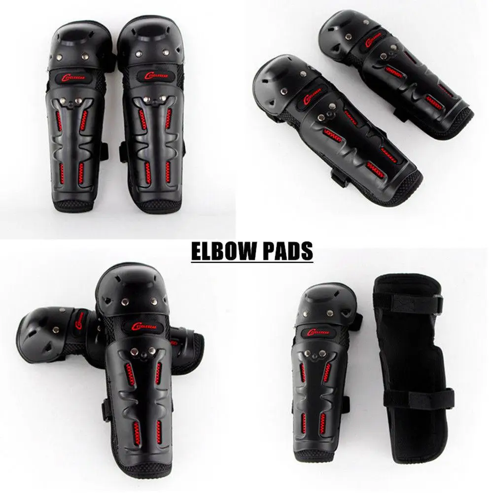 

Knee Shin Elbow Guards set Unisex Racing Elbow Knee Shin Guard Pads Armor Motorcycle ATV Armor Protector r30