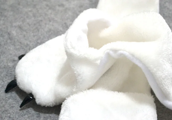 COSPLAY Plüsch Cartoon Panda Hüte mit Ohrenklappen Pfote Fluffy Weichen Warm Tier Hut Passen für Kind Kind Baby Schal Handschuhe Winter kappe