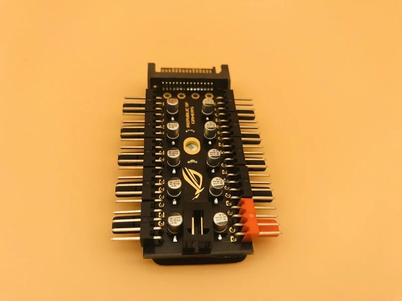 Newest 1 to 10 PC Cooling Fan Hub Splitter LED Cable PWM SATA 12V Power Supply Speed Controller Adapter For Bitcoin Miner Mining