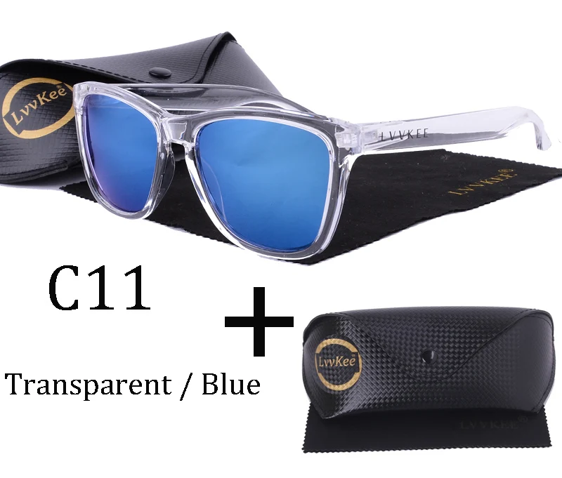 Мужские солнцезащитные очки wo мужские спортивные дизайнерские очки для вождения Oculos De Sol отражающее покрытие UV400 PC Рамка hawker - Цвет линз: c11  with box