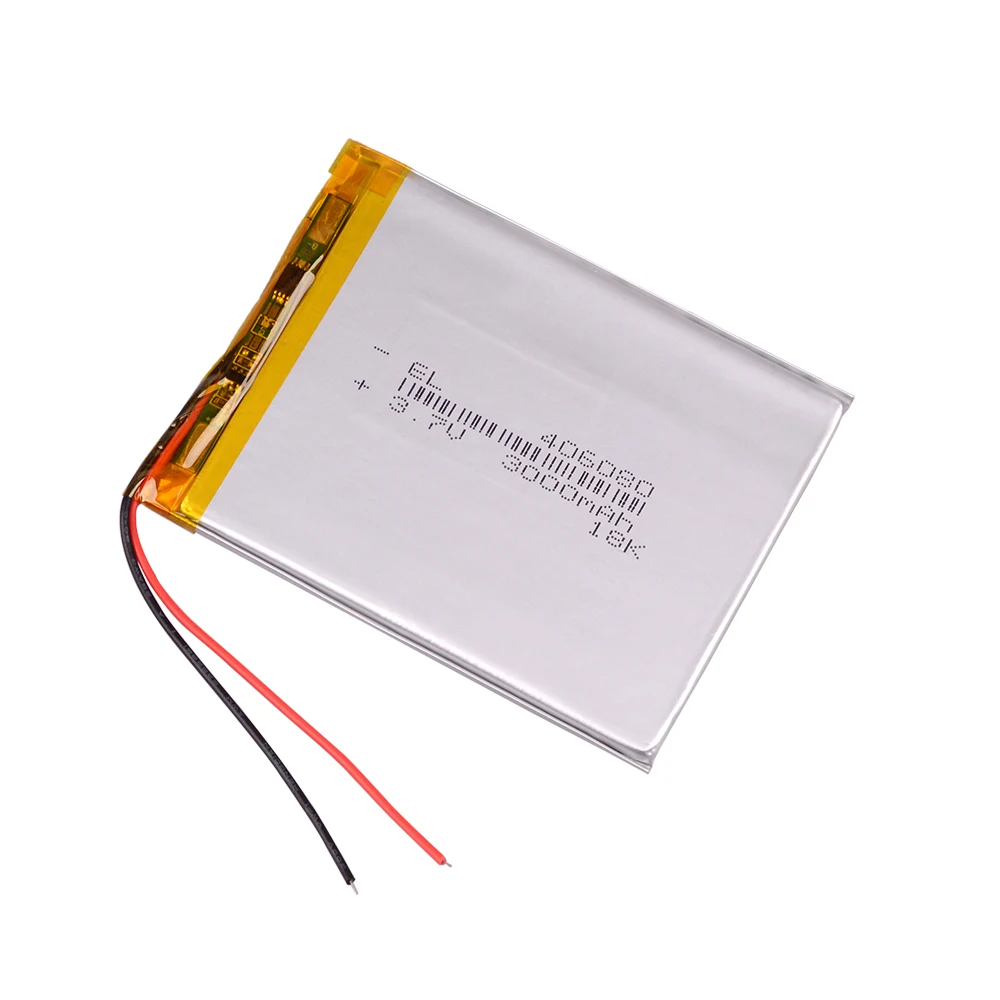 

396079 3.7V 3000mAh Rechargeable Li-Polymer Li-ion Battery For MP4 MP5 DVR GPS Speaker E-book tablet pc power bank 405980 406080