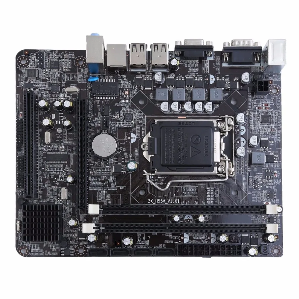 

2018 New Professional H55 Motherboard A1 LGA 1156 DDR3 RAM 16G Board Desktop Computer Motherboard 6 Channel Mainboard