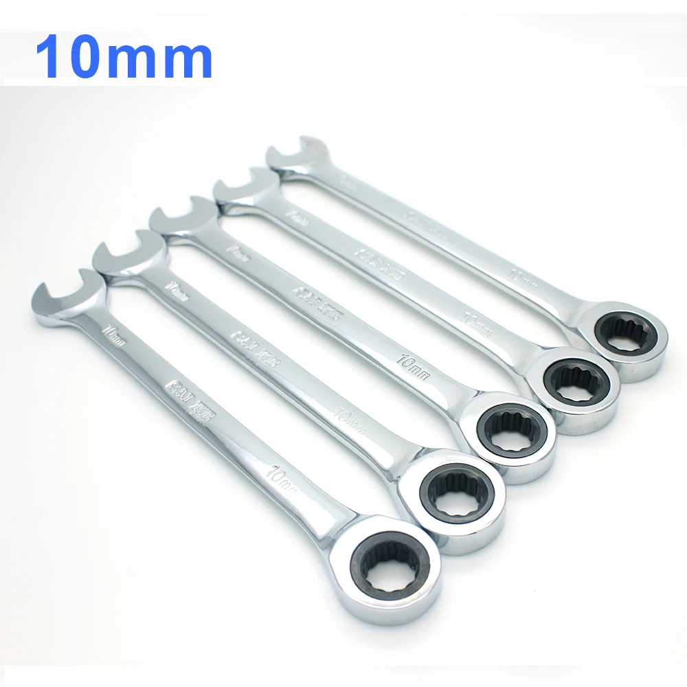 10mm Ratcheting Wrench Hand Tools Wrench Instrument Torque Wrenches Spanners Set A Set of Key Quick