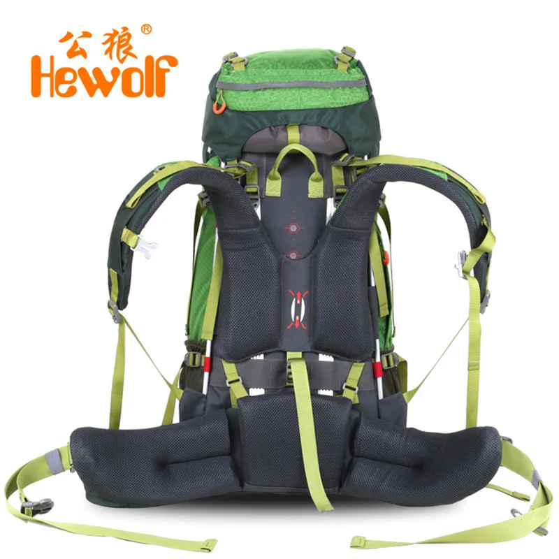 Рюкзак Hewolf 65L для кемпинга походов альпинизма нейлона высокой плотности|outdoor
