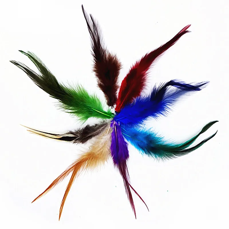 200PCS Dyed Colourful Natural feathers For Sale Chicken Decoration