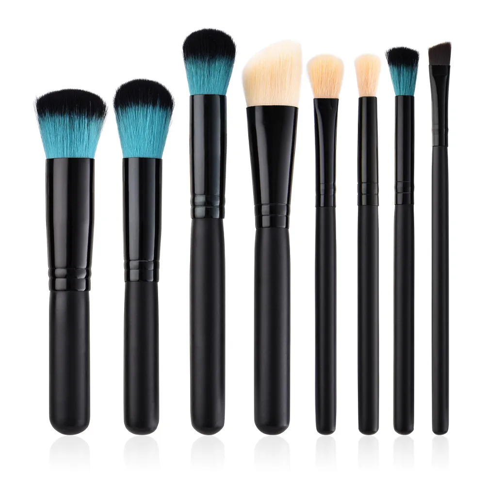 VANDER Pro 8Pcs Makup brushes Set Multicolor Powder Eyeliner Brush High