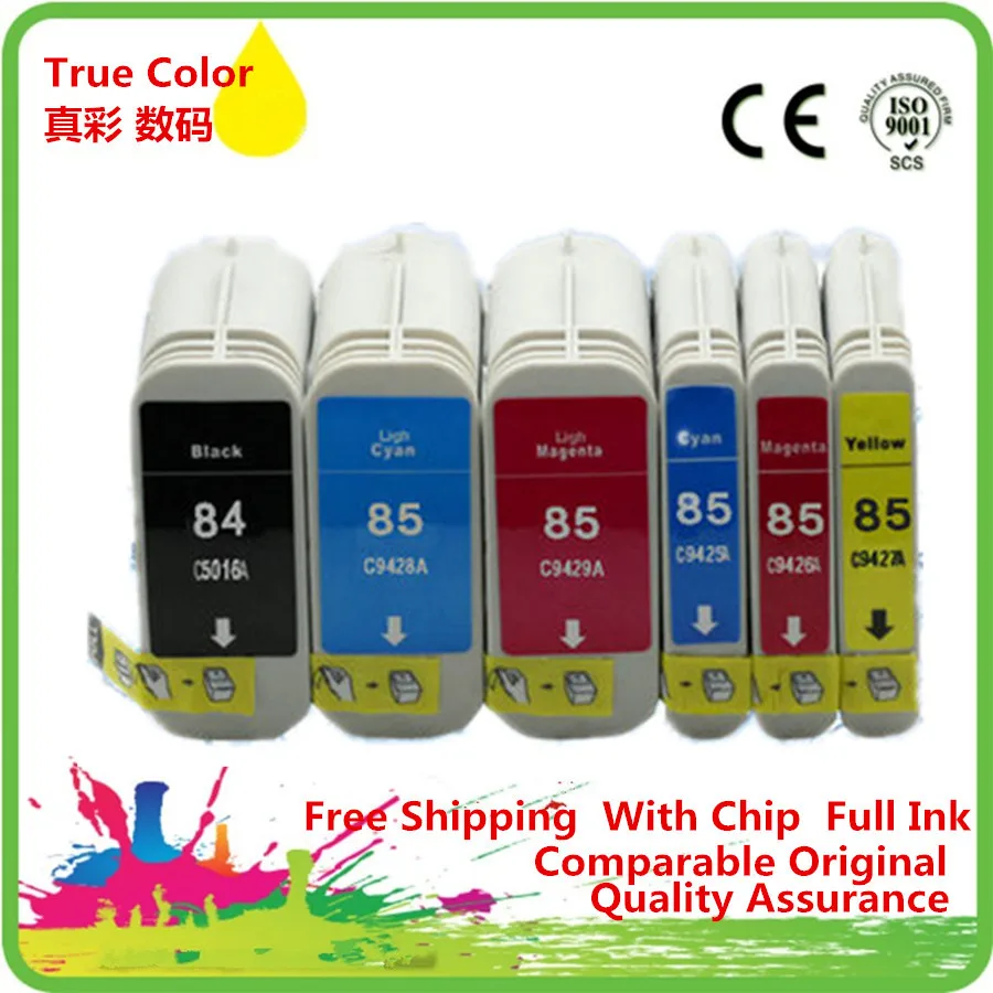 Сменные чернильные картриджи для 84 85 84XL 85XL HP84 HP84XL HP85 HP85XL Designjet 30 90r 130 series|ink cartridge|ink