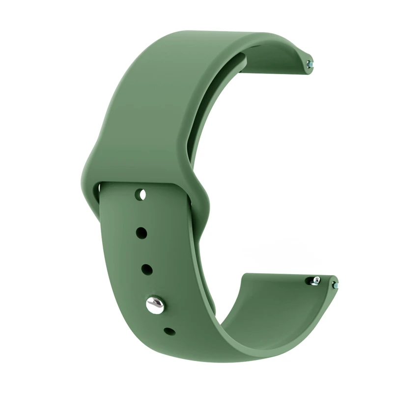20 мм силиконовый ремешок для часов браслет для Garmin Vivoactive 3 HR ремешок для часов браслет Garmin Forerunner 245/245 Music Correa - Цвет ремешка: Army Green
