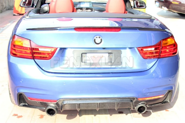 Задний спойлер из углеродного волокна диффузор для BMW 4 серии F32 Coupe F33 трансформер F36 Gran Coupe 2013- модификация бампера