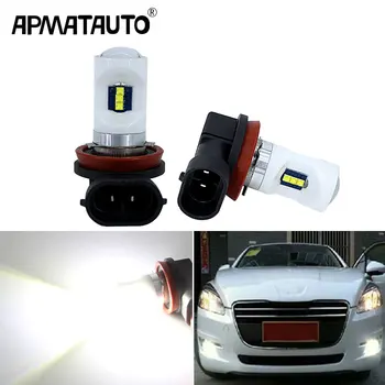 

Apmatauto 2x H11 LED White 6000k 45W FOR XBD chip Fog DRL Light Bulb Lamp For citroen c2 c4 c4l c5 triumph Car Styling