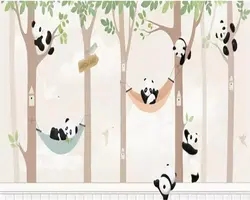 Beibehang индивидуальный заказ большой 3d обои ручная роспись леса мультфильм Животные Детская комната задний план стены 3d tapeta