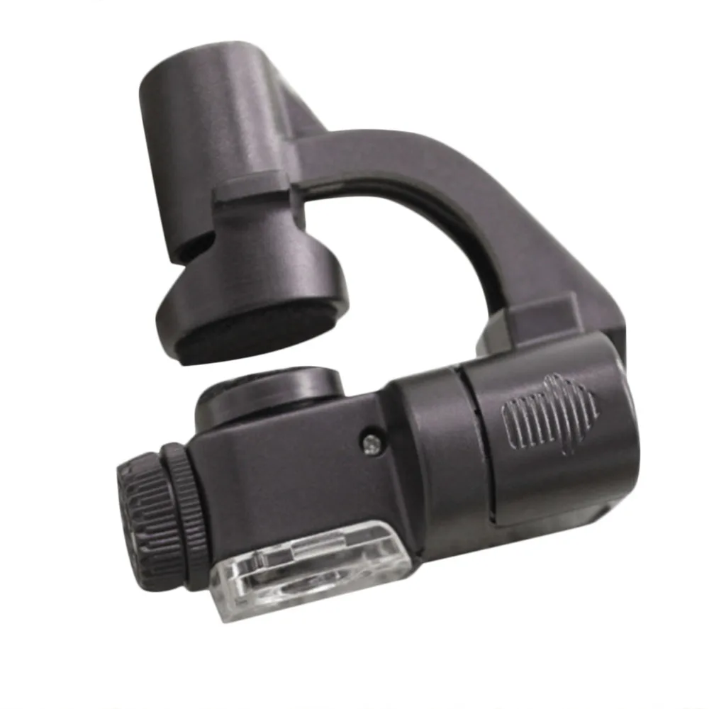 

Protable 90 X Phone Type LED Light Magnifying Glass Magnifier Mobile Phone Clip Holder Microscope UV Currency Detector 774-90