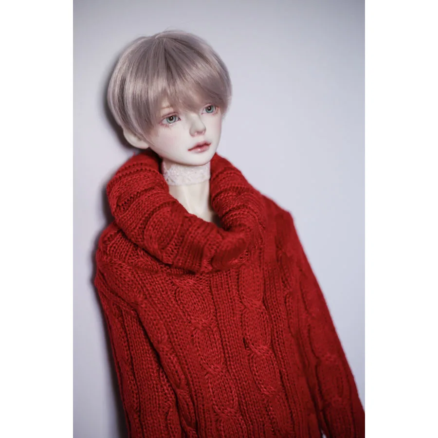 Красный свитер для куклы BJD свободная верхняя одежда топ роста 1/4 17 1/3 24 дюйма MSD SD17