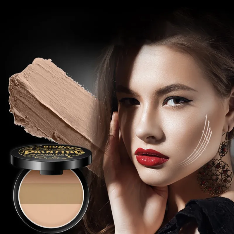 

Professional Women Face Makeup Long -lasting Bronzer Highlighter Powder Concealer Whitening Face Cosmetic 3828