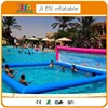 10x5m Air Tight Water Floating Inflatable Football Field Beach Inflatable Volleyball Court For Sale 4