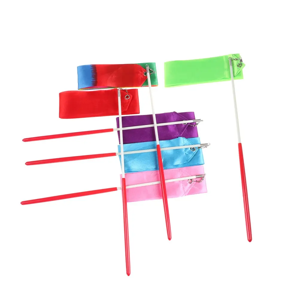 Dance Ribbon Gym Rhythmic Gymnastics Art Gymnastic Ballet Streamer Twirling Rod Outdoor Sport Games 2M