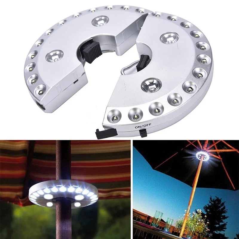 Patio Umbrella Light 28 LED Patio Umbrella Pole Light Lamp 4 x AA