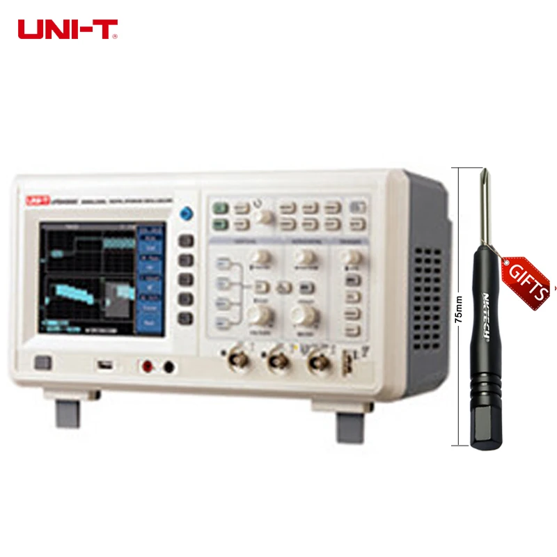 

UNI-T UTD4082C 2GS/s sample rate, Full colour LCD, 2 channel, Bench Type DSO Digital Storage Oscilloscope