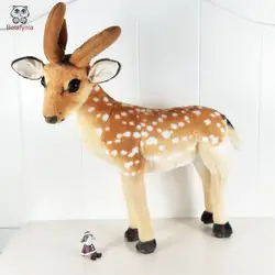 BOLAFYNIA детские плюшевые игрушки ребенок малыш игрушки Моделирование стоящего оленя на Рождество подарок на день рождения