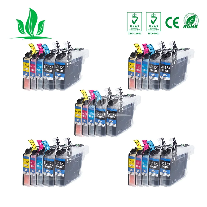 

LC123 20pcs Ink Cartridges Compatible for Brother MFC-J870DW MFC-J4410DW MFC-J4510DW MFC-J4610DW MFC-J4710DW