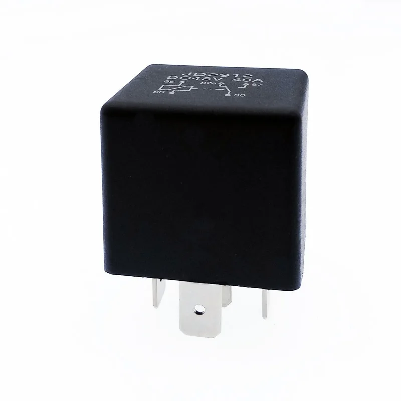 

40A Auto Car Relay JD2912 4 Pin DC 12V 24V 36V 48V Coil Power 1.8W Automobile Control Device