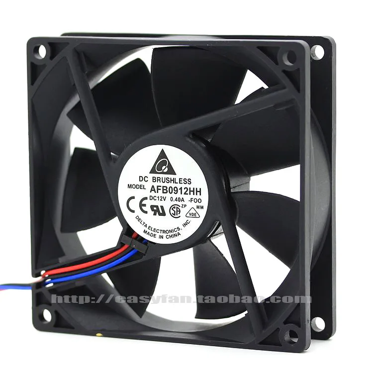 Вентилятор охлаждения DELTA AFB0912HH 9025 9 см 0 4a большой объем воздуха|cooling fan|delta fan9cm fan |