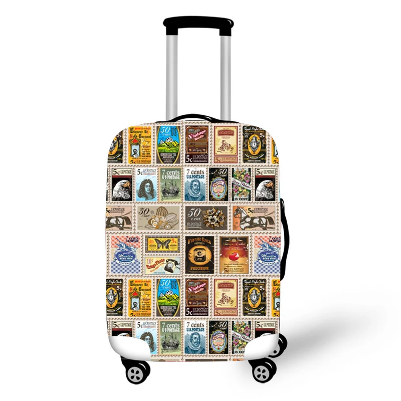 

3D Beautiful and Nice Rules Pattern Print Travel Luggage Suitcase Protective Cover Stretch Portable Luggage Covers
