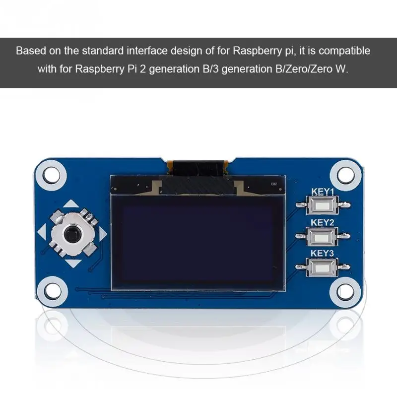 1,3 дюймов OLED Дисплей шляпа Плата расширения для Raspberry Pi 2B/3B/Zero Поддержка 4-провод SPI/3-провод SPI/I2C Интерфейс