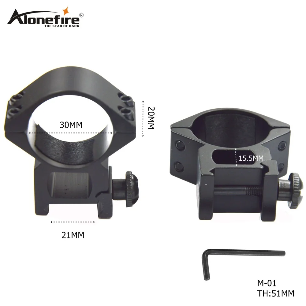 AloneFire M 01 30 мм крепление на рельс 21 Пикатинни охотничье Вэйвер рейку регулируемые