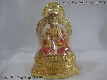 

160814 160815 11 Tibet Buddhism Bronze Copper Gild Painted Xuanzang Jizo Kshitigarbha Buddha Discount 55%