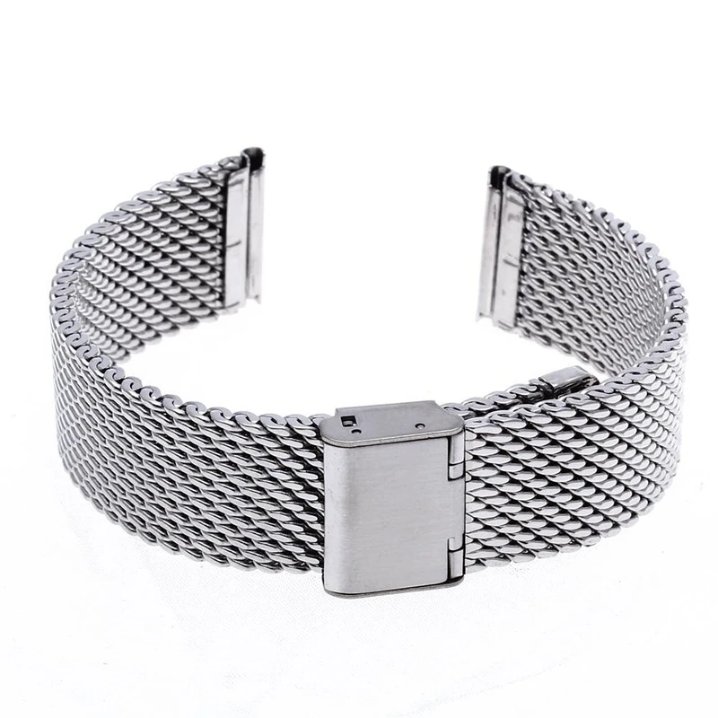 Strap Replacement Steel Silver Folding strap for Watch New 20mm | Наручные часы