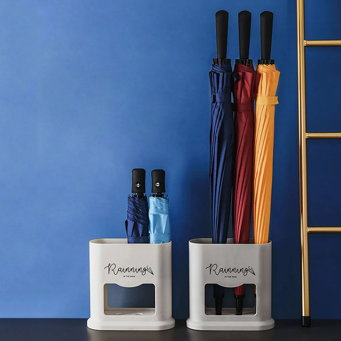 Umbrella Holder Rack for Parasol Wall Mounted Umbrella Stands Umbrella Drain Storage Rack Anti-slip Home Office Decoration