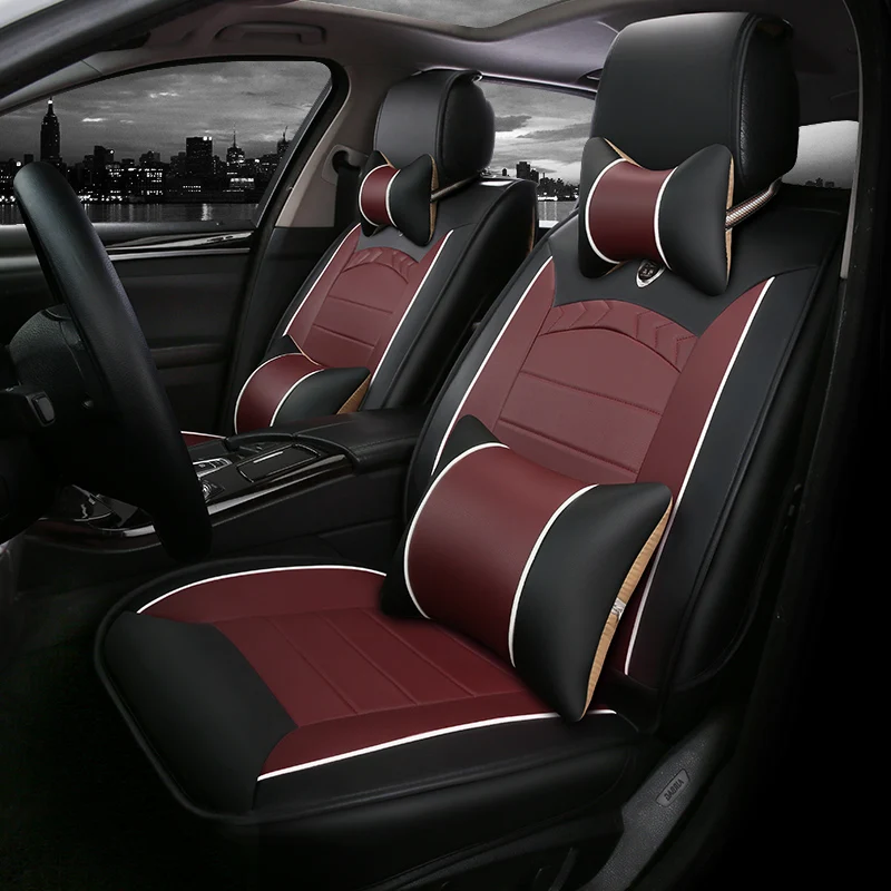 Best quality & Free shipping! Full set car seat covers + Steering wheel