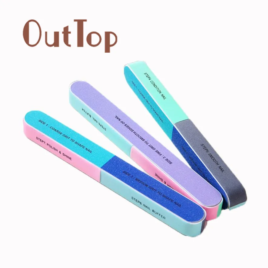 

New Creative Printing Nail File Sanding Sand Six-sided Polishing File Nail Tool Ju 13