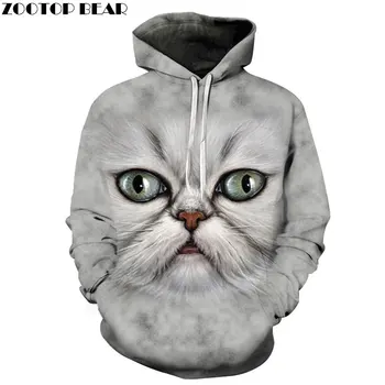 

Funny Cat Hoodies Sweatshirts Men Women Tracksuit off white Hoodies 3d Fashion Coat Hooded Pullover Animal Drop Ship ZOOTOP BEAR