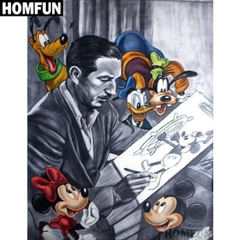 

HOMFUN Full Square/Round Drill 5D DIY Diamond Painting "Cartoon mouse" 3D Embroidery Cross Stitch 5D Decor Gift A00568