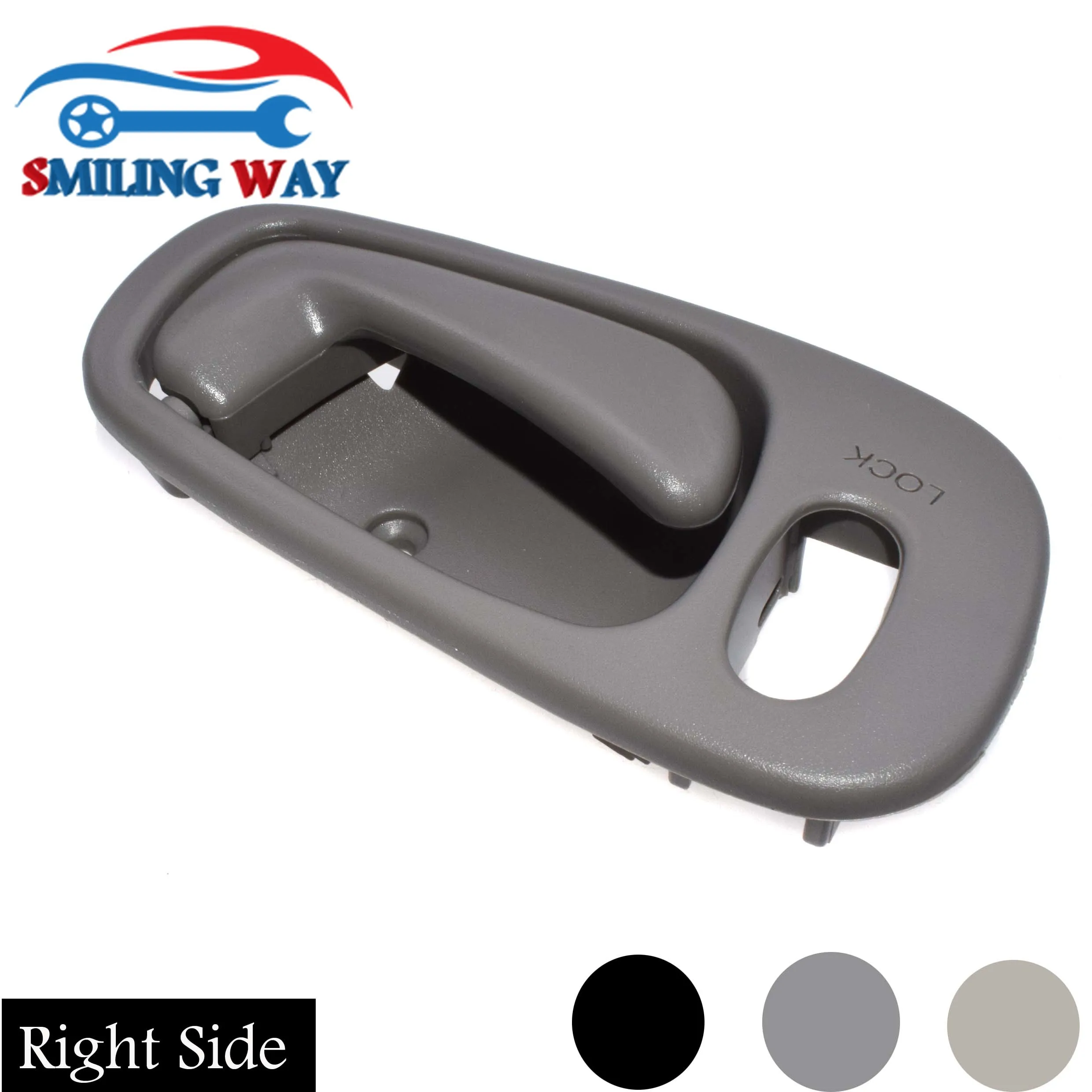 

SMILING WAY Inside Door Handle For Toyota Corolla Chevrolet Prizm 1.8L1998 1999 2000 2001 2002 Front Rear Right Beige Black Grey