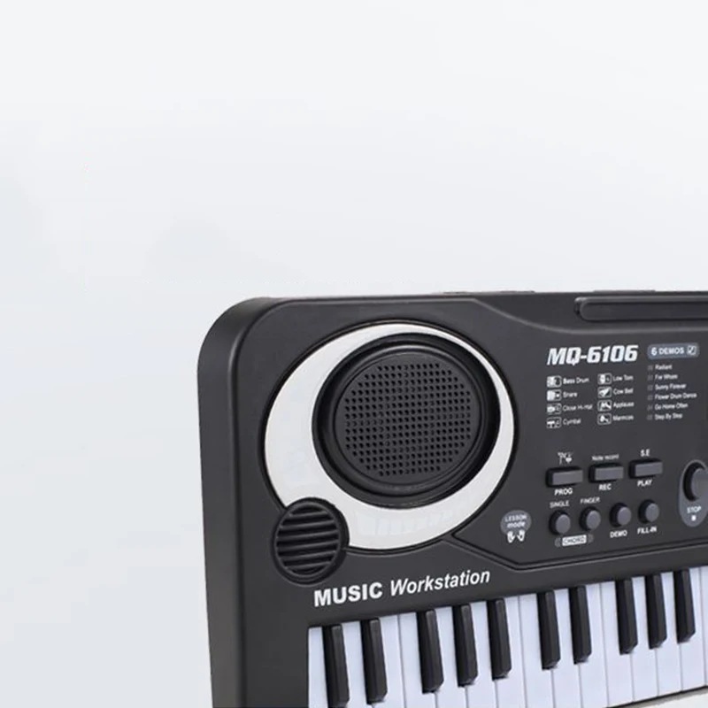 61 Ключи цифровой электронный электрическое фортепиано с клавиатурой и микрофон USB зарядить электрическое фортепиано для детей музыкальный инструмент