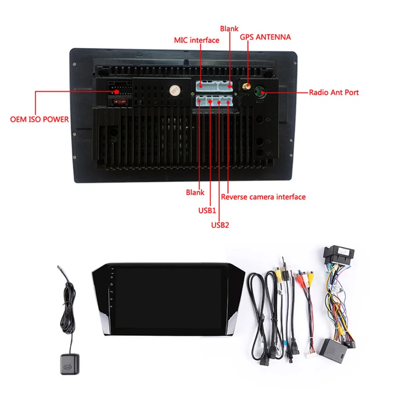 Cheap 10" 2+32G 2.5D IPS Android 8.1 Car DVD Multimedia Player GPS For Volkswagen VW Passat B8 2016 2017 2018 radio stereo navigation 5
