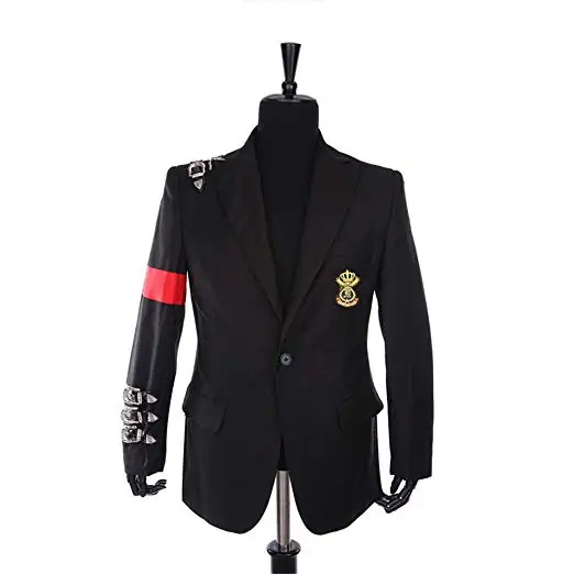 Майкл Джексон куртка пальто длинное приталенное двубортное с отложным воротником мужское Модное теплое длинное пальто Верхняя одежда с кепкой
