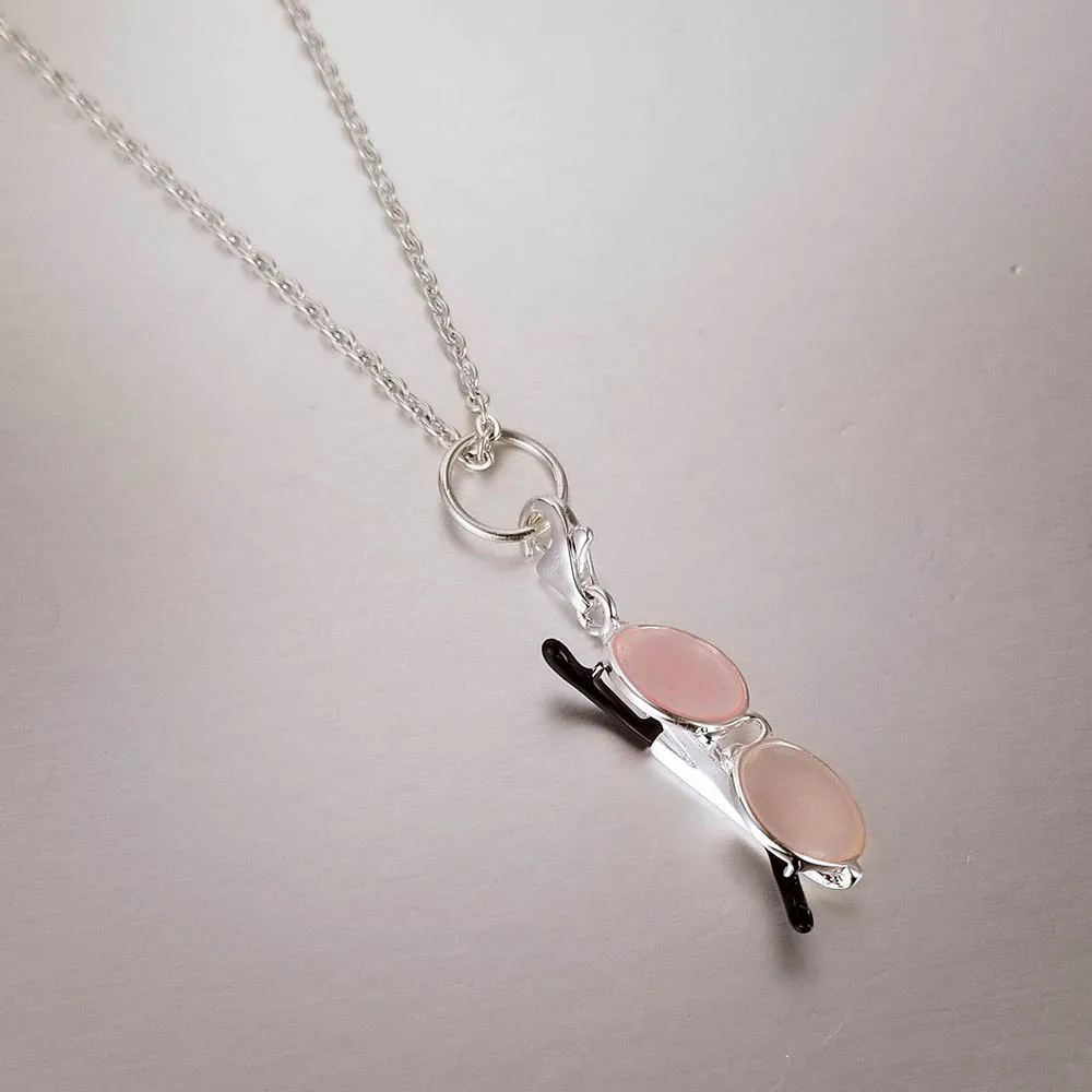 Модные Серебристые розовые солнцезащитные очки Diy Подвески подходят браслеты и